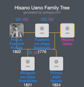 Hisano Ueno family tree overview