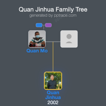 Quan Jinhua family tree overview