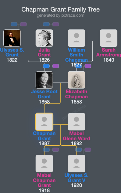 Chapman Grant family tree overview