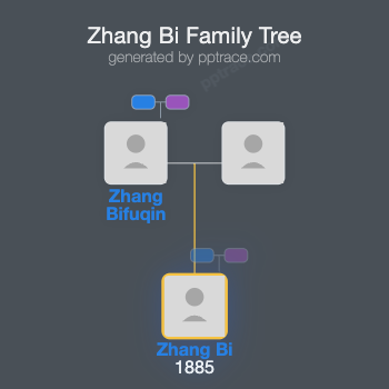 Zhang Bi family tree overview