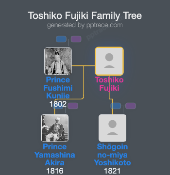 Toshiko Fujiki family tree overview