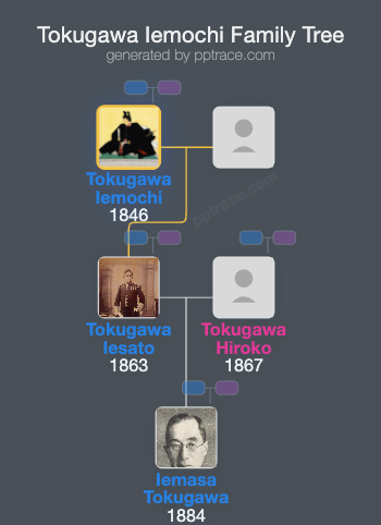 Tokugawa Iemochi family tree overview