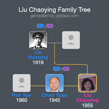 Liu Chaoying family tree overview