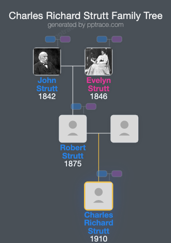 Charles Richard Strutt family tree overview