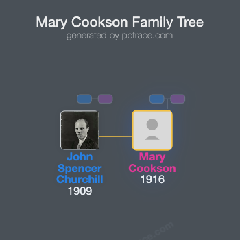 Mary Cookson family tree overview
