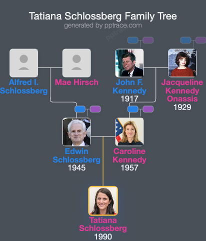 Tatiana Schlossberg family tree overview
