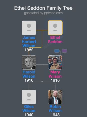 Ethel Seddon family tree overview