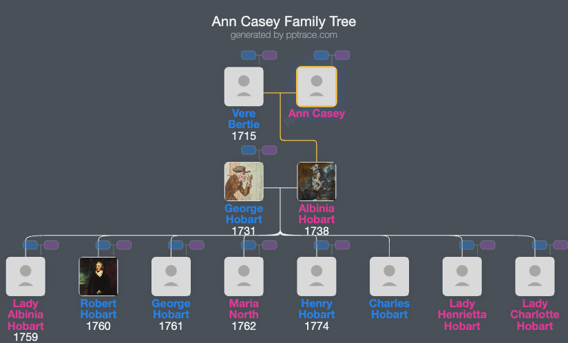Ann Casey family tree overview