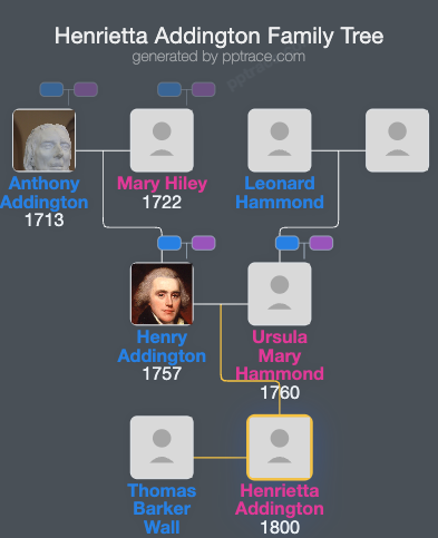 Henrietta Addington family tree overview