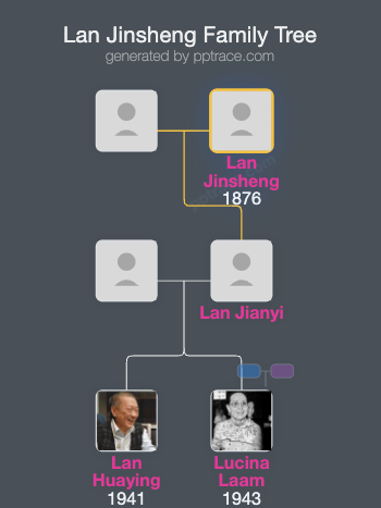 Lan Jinsheng family tree overview