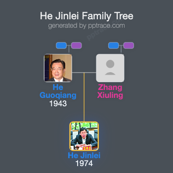 He Jinlei family tree overview