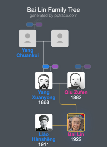 Bai Lin family tree overview