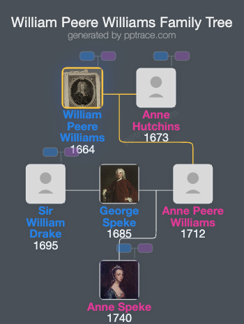 William Peere Williams family tree overview