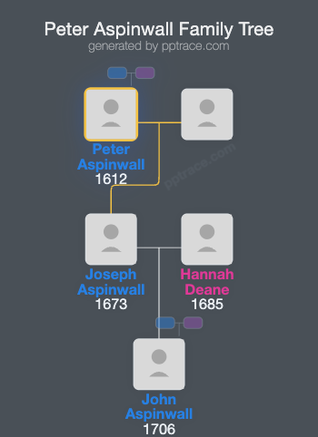 Peter Aspinwall family tree overview