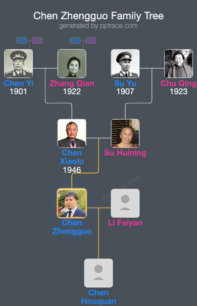 Chen Zhengguo family tree overview