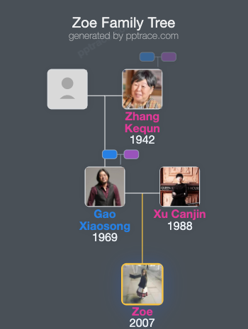 Zoe family tree overview