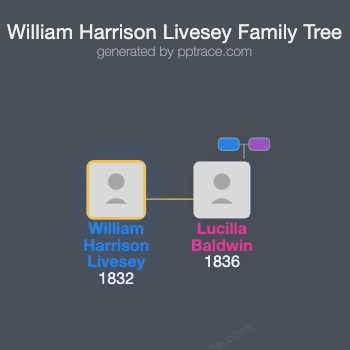 William Harrison Livesey family tree overview