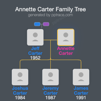 Annette Carter family tree overview