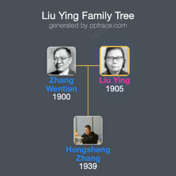 Liu Ying family tree overview