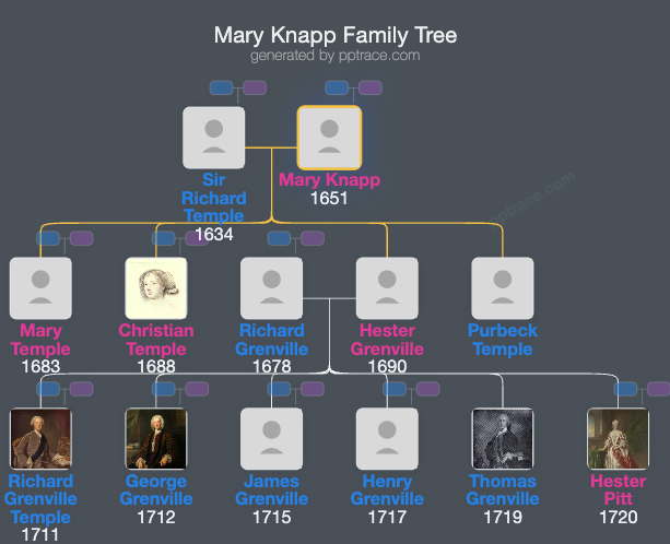 Mary Knapp family tree overview