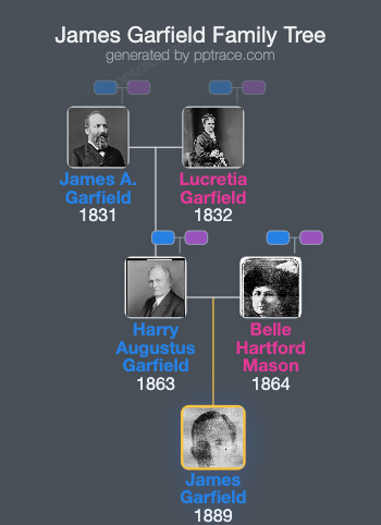 James Garfield family tree overview