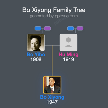 Bo Xiyong family tree overview