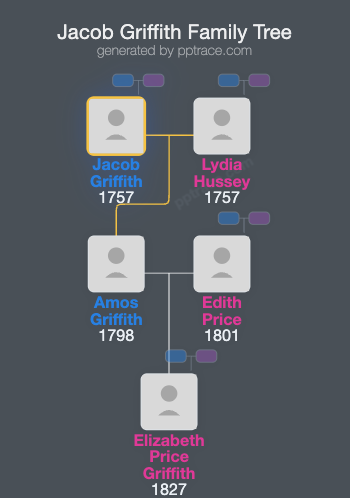 Jacob Griffith family tree overview