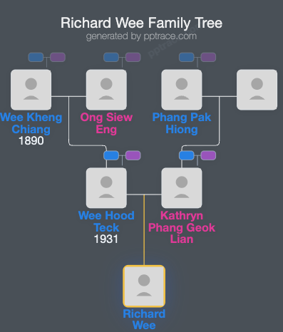 Richard Wee family tree overview