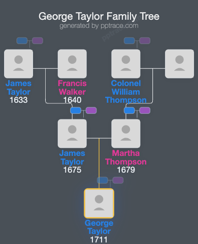 George Taylor family tree overview