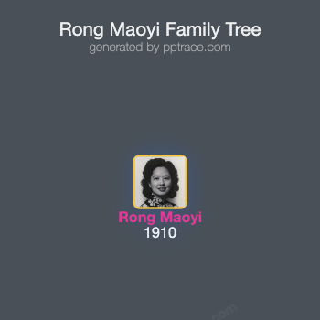 Rong Maoyi family tree overview