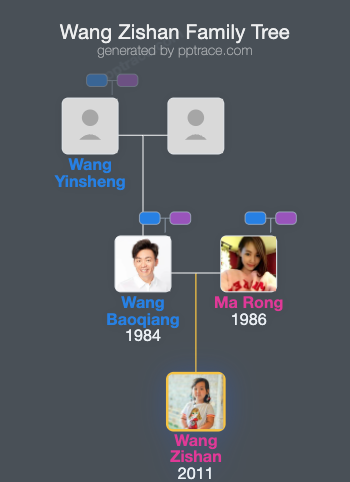 Wang Zishan family tree overview