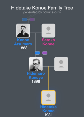 Hidetake Konoe family tree overview