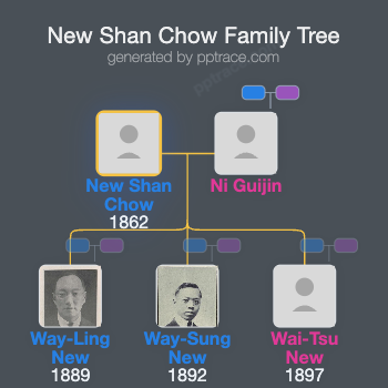 New Shan Chow family tree overview