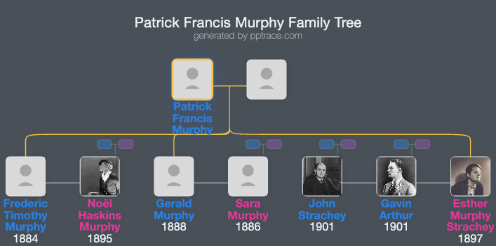 Patrick Francis Murphy family tree overview