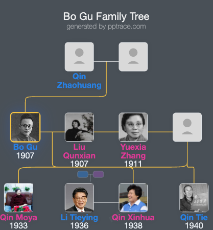Bo Gu family tree overview