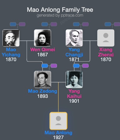 Mao Anlong family tree overview