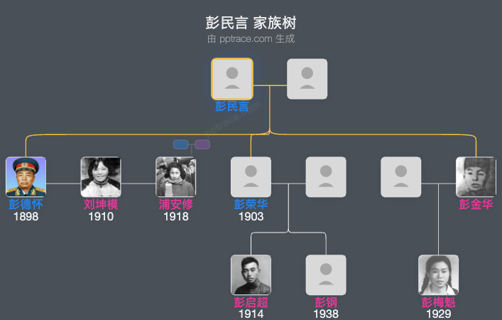 彭民言 家族树全览