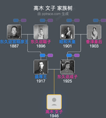 高木 文子家族树全览