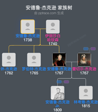 安德鲁·杰克逊家族树全览
