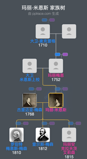 玛丽·米恩斯家族树全览