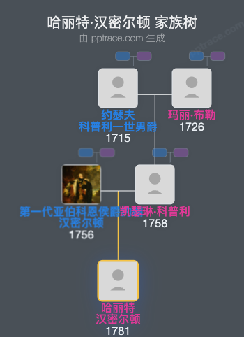 哈丽特·汉密尔顿家族树全览