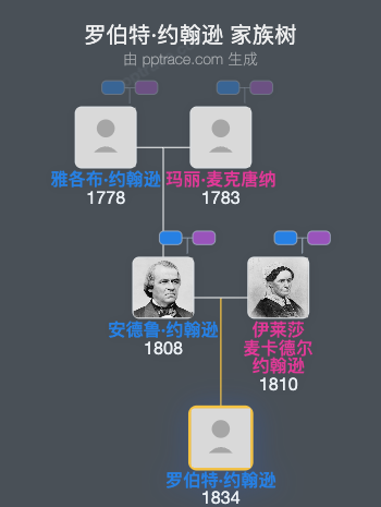 罗伯特·约翰逊家族树全览