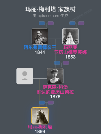 玛丽·梅利塔家族树全览