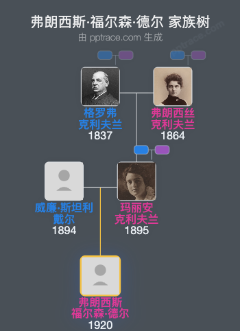 弗朗西斯·福尔森·德尔家族树全览