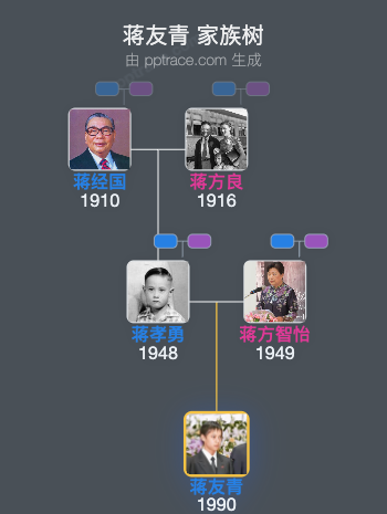 蒋友青 家族树全览