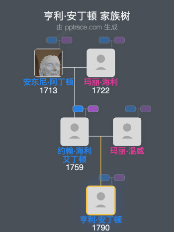 亨利·安丁顿家族树全览