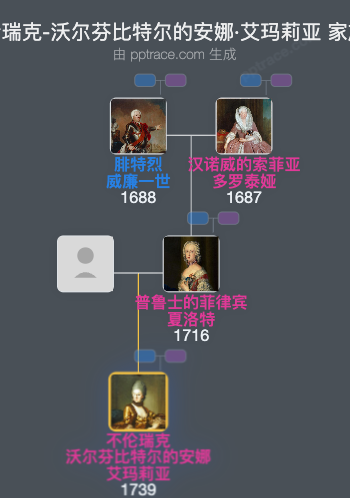 不伦瑞克-沃尔芬比特尔的安娜·艾玛莉亚家族树全览