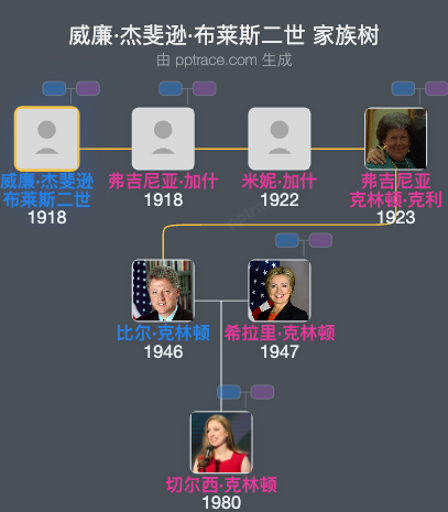 威廉·杰斐逊·布莱斯二世 家族树全览