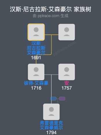 汉斯·尼古拉斯·艾森豪尔家族树全览