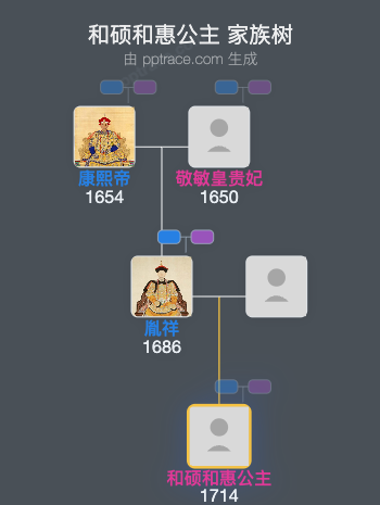 和硕和惠公主 家族树全览